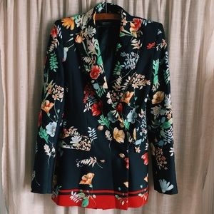 Zara floral blazer